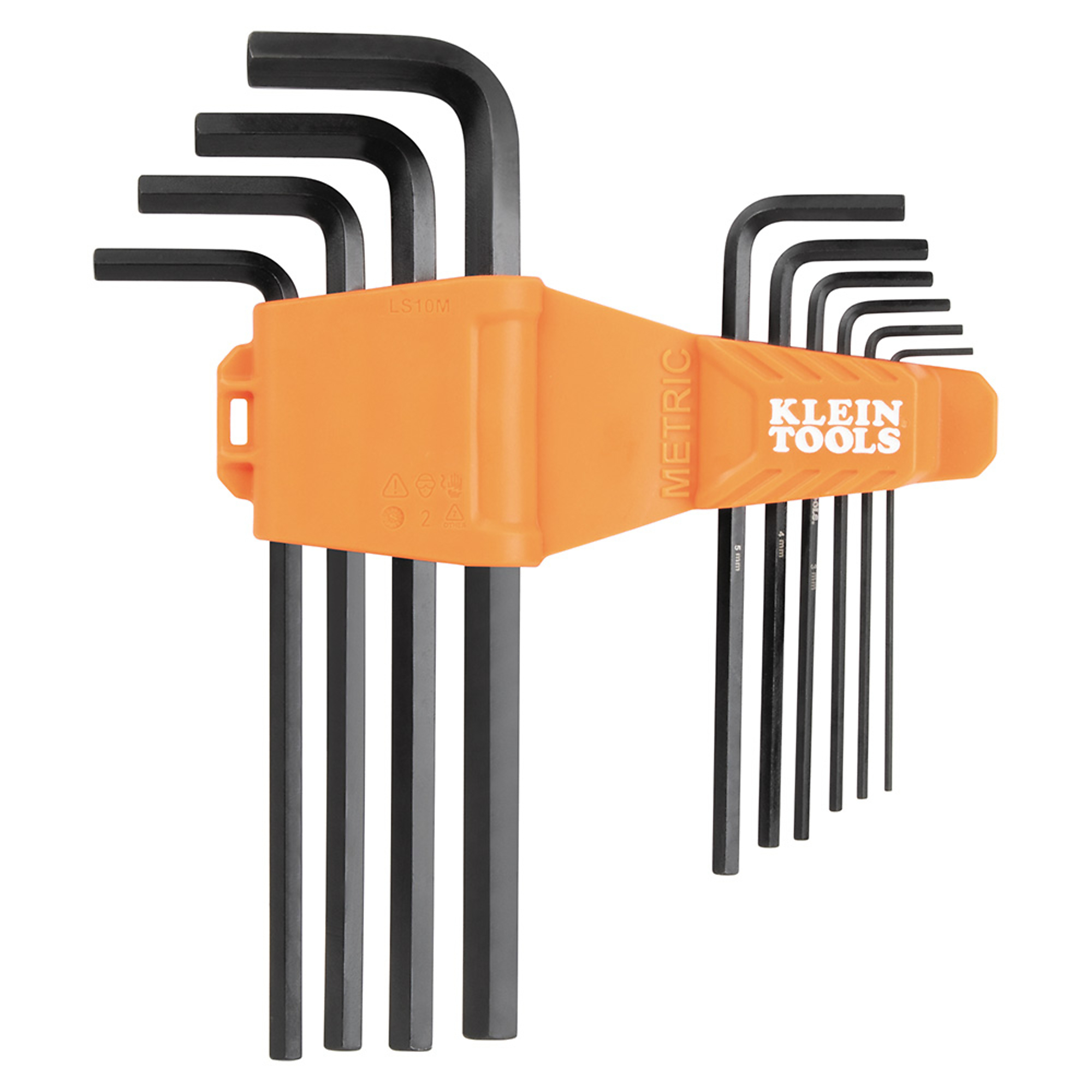 Klein Tools, Long Hex Key Set, Metric, 10-Piece, Pieces (qty.) 10 Model# LS10M
